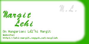 margit lehi business card